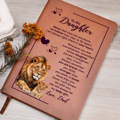 To My Daughter Your Crown – Leather Journal